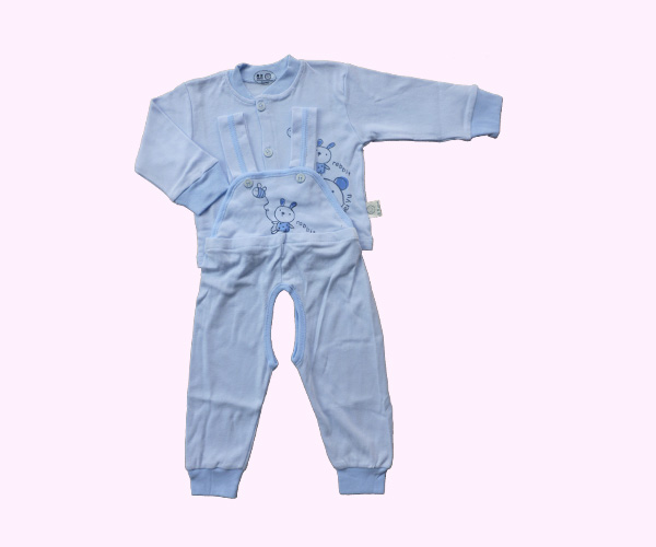 E01背帶套裝嬰幼服(蘭)