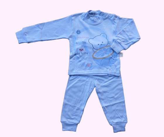 F02肩扣套裝嬰幼服(蘭)