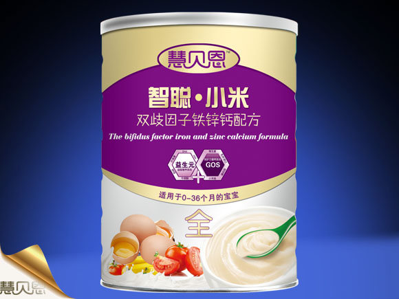 慧貝恩雙歧因子鐵鋅鈣配方智聰小米米粉