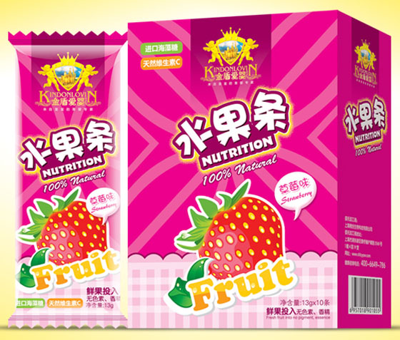 金盾愛(ài)嬰草莓味水果條