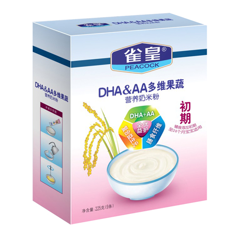 雀皇225g多維果疏營養(yǎng)奶米粉(初期)