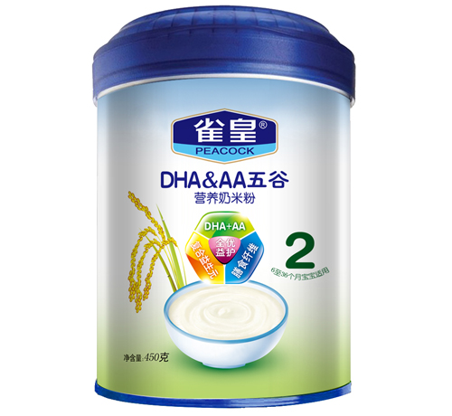 雀皇450g五谷營養(yǎng)奶米粉(2段)