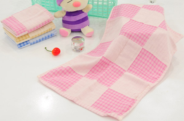 智陽(yáng)兒童方格毛巾