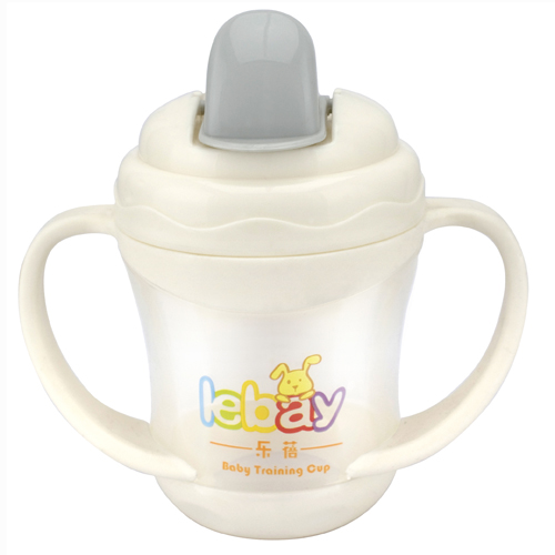 樂(lè)蓓嬰幼兒學(xué)飲杯6916白色