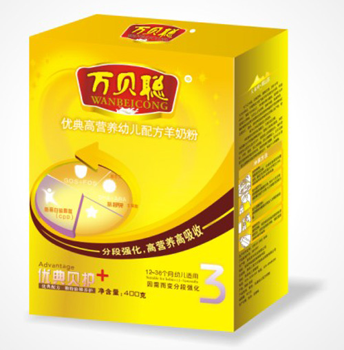 萬貝聰優(yōu)典高營(yíng)養(yǎng)幼兒配方羊奶粉
