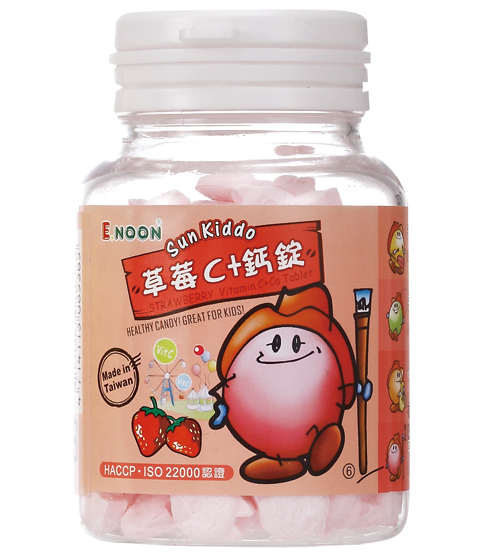 sunkiddo草莓C+鈣錠