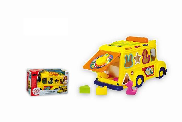 雅培電動校園車(帶音樂積木