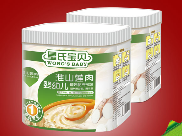 皇氏寶貝白罐淮山蓮肉營(yíng)養(yǎng)米粉1段