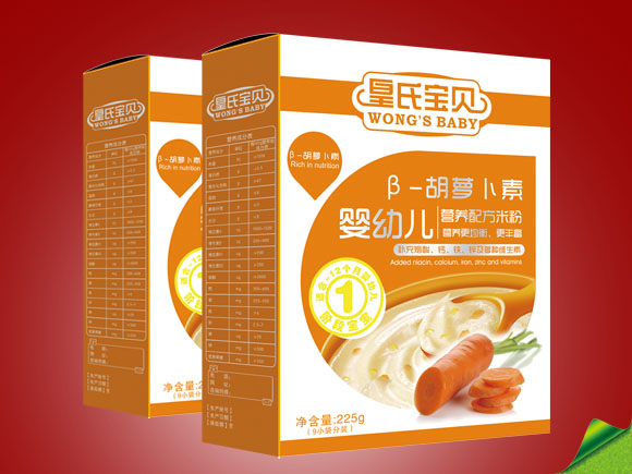 皇氏寶貝盒裝β胡蘿卜素營(yíng)養(yǎng)米粉1段
