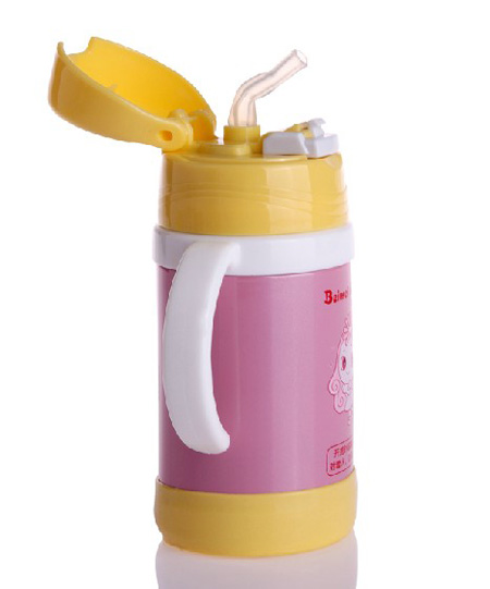 貝美天使幼兒不銹鋼保溫水壺