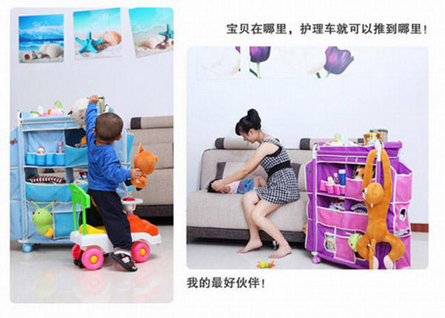 新安代嬰幼兒護(hù)理收納車3