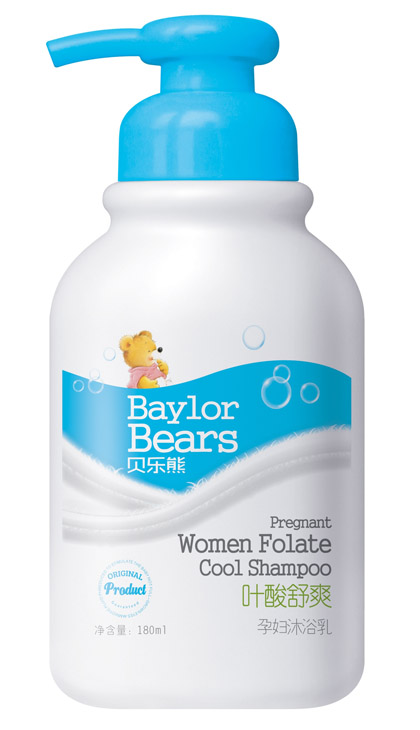 貝樂(lè)熊葉酸舒爽孕婦沐浴乳180ML