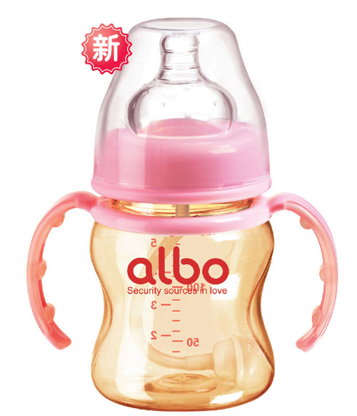 愛樂寶PPSU寬口自動(dòng)奶瓶粉色300ml