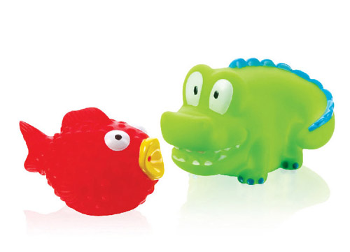 愛樂寶噴水玩具魚+鱷魚