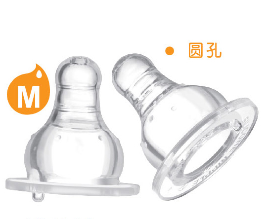 愛樂寶5優(yōu)仿真母乳標(biāo)口奶嘴2件裝M