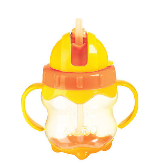 愛樂寶菠蘿吸管杯240ml黃色