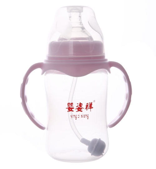 嬰姿祥寬口雙耳自動(dòng)弧形奶瓶240ML