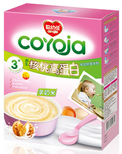 聰幼佳野生核桃高蛋白羊奶胚芽米粉