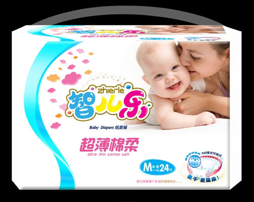 智兒樂(lè)超薄棉柔嬰兒紙尿褲M(mǎn)碼