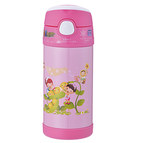 天使貝貝歡樂(lè)兒童水杯粉色