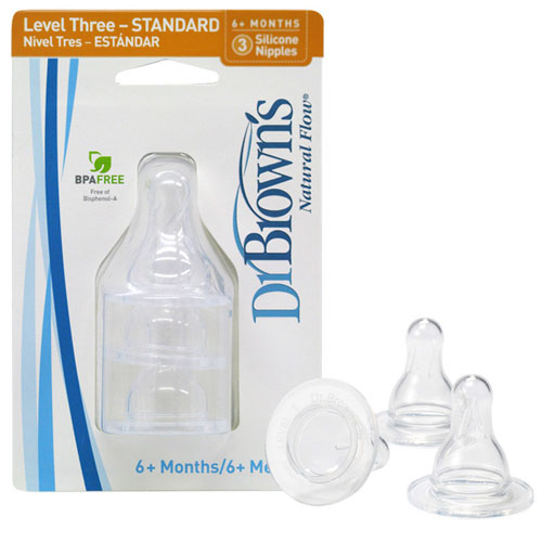 布朗博士流量3標(biāo)準(zhǔn)奶嘴(3個裝)