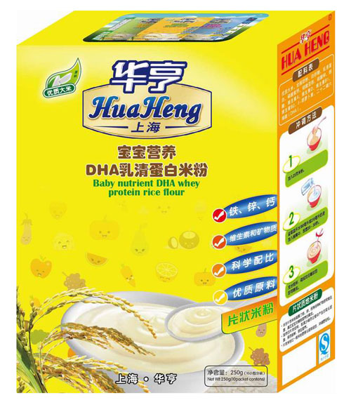 華亨營(yíng)養(yǎng)DHA乳清蛋白米粉