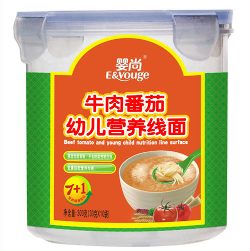 嬰尚牛肉番茄營養(yǎng)線面桶裝