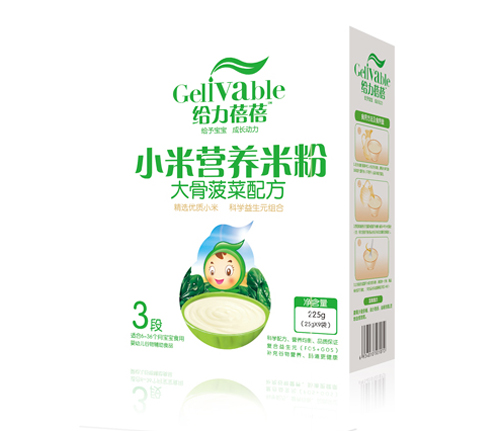 給力蓓蓓大骨菠菜配方小米營(yíng)養(yǎng)米粉