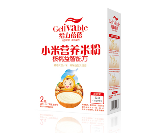 給力蓓蓓核桃益智配方小米營(yíng)養(yǎng)米粉