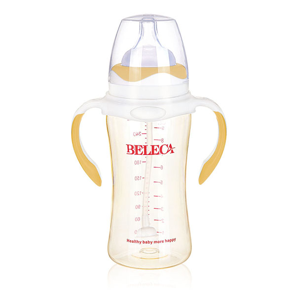 貝樂(lè)嘉黃白兩色嬰兒全自動(dòng)奶瓶300ml