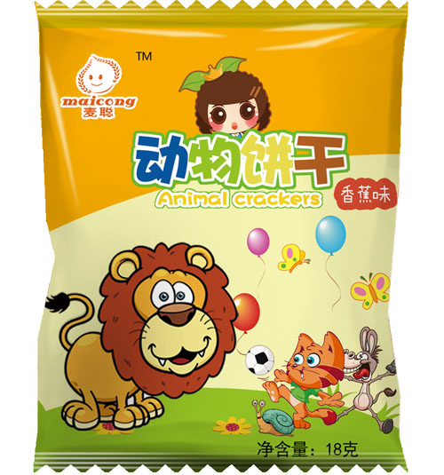 麥聰動物餅干香蕉味18g