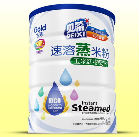 貝希玉米紅棗速溶蒸米粉鐵聽