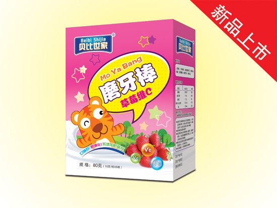 貝比世家磨牙棒(草莓維C)