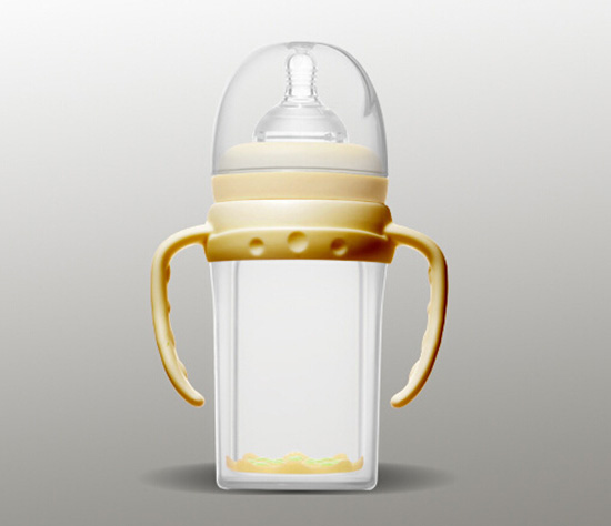 愛(ài)弗圖西180MLPP寬口直身奶瓶(淺卡其)