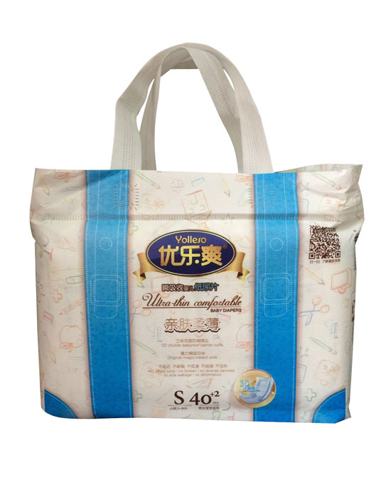 優(yōu)樂爽親膚柔薄瞬吸收嬰兒紙尿片S40+2片