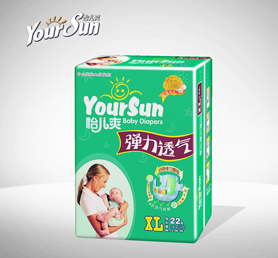 怡兒爽彈力透氣嬰兒紙尿褲XL22片