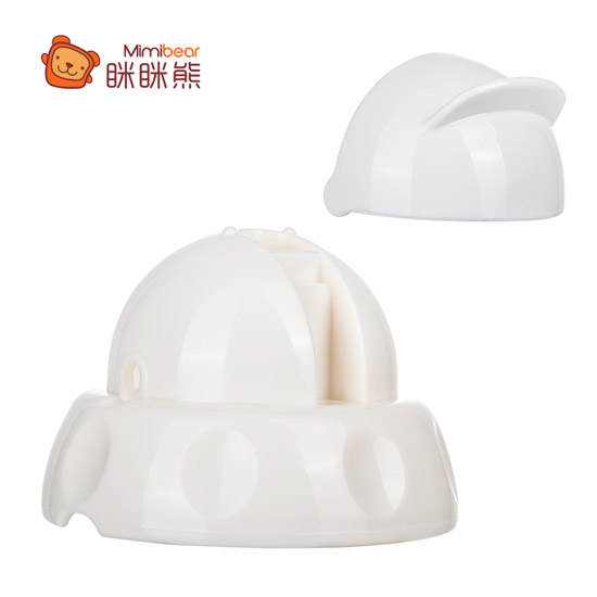 瞇瞇熊水杯牙蓋組白色