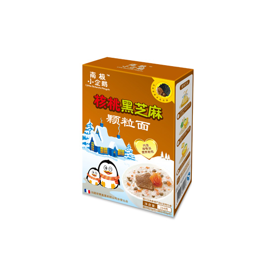 南極小企鵝核桃黑芝麻顆粒面