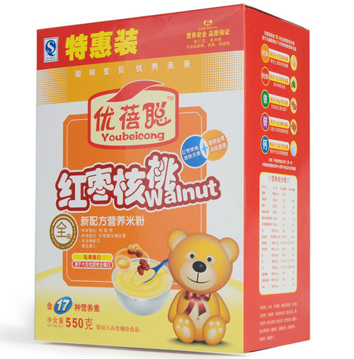 優(yōu)蓓聰紅棗核桃營養(yǎng)米粉全段