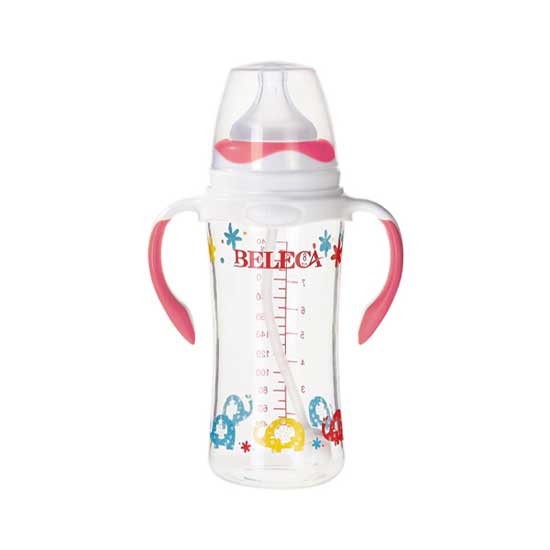 貝樂嘉硅膠奶瓶(紅色)手柄