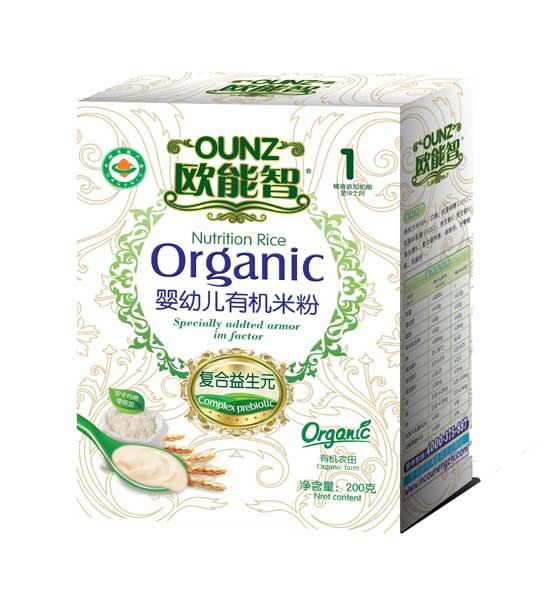歐能智1段復(fù)合益生元有機米粉(盒)