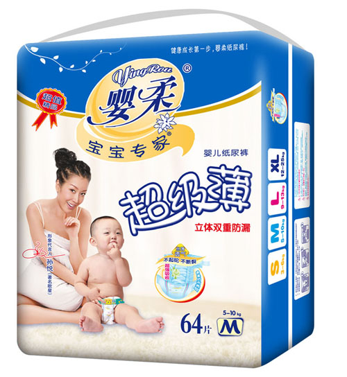 寶寶專家超級薄嬰兒紙尿褲M碼64片
