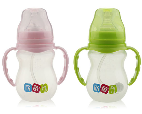 欣苗弧形立式PP奶瓶