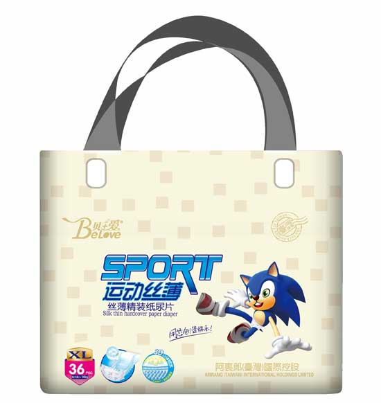 貝+愛運(yùn)動絲薄紙尿片xL-36片