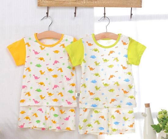 安米小熊純棉肩開短袖套S A1982