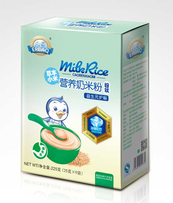 兒葆益生元護(hù)暢草本小米營養(yǎng)奶米粉盒裝