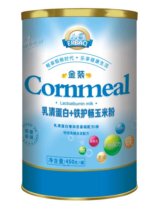 兒葆乳清蛋白+鐵護暢金裝玉米粉罐裝