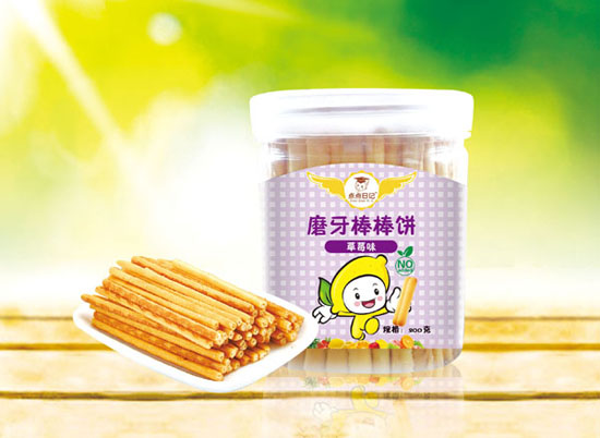 點(diǎn)點(diǎn)日記草莓味磨牙棒棒餅