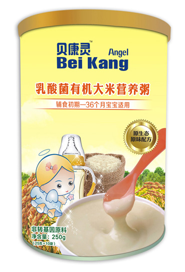 貝康靈乳酸菌有機(jī)大米營養(yǎng)粥(聽裝)