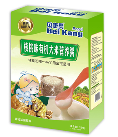 貝康靈核桃味有機(jī)大米營養(yǎng)粥(盒裝)